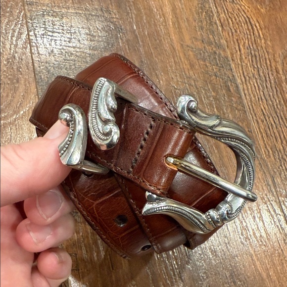 Brighton Rich Brown Leather Belt - Picture 2 of 8